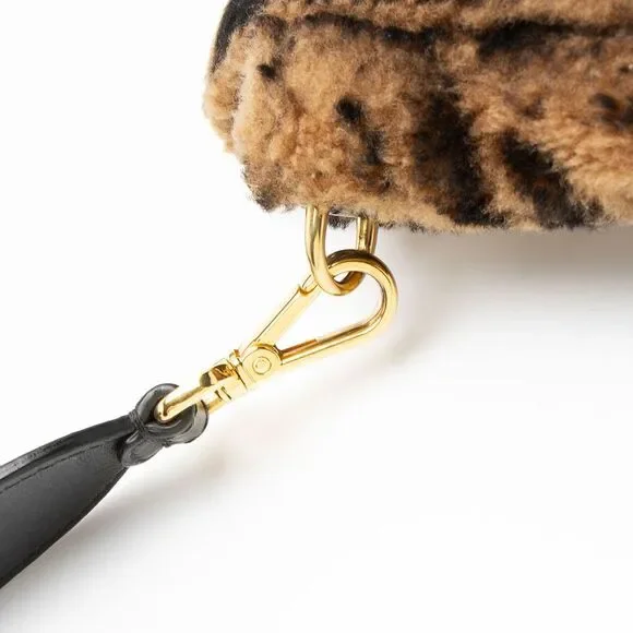 Fendi Shearling FF Baguette Shoulder Bag - Picture 11 of 16